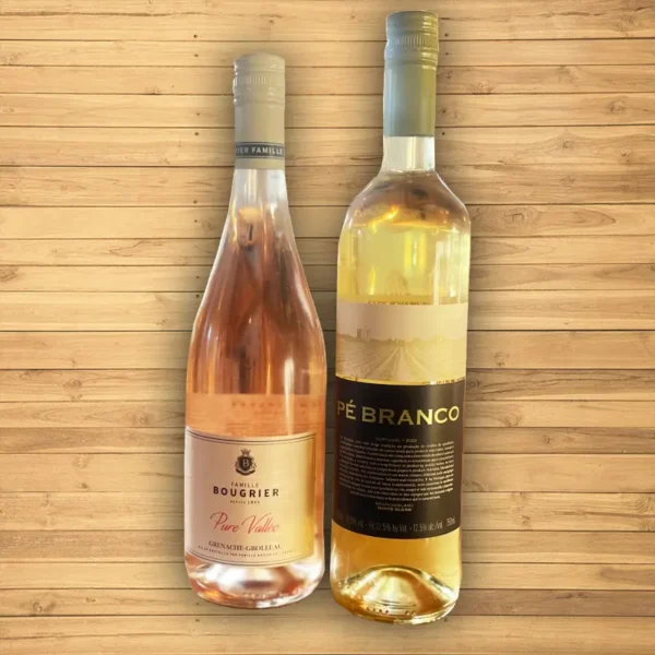 1 fl. Hvidvin & 1 fl. Rosévin